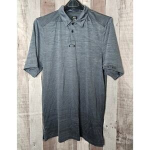 OAKLEY Polo Golf Short Sleeve SHIRT Gray Gradient Gravity 2.0 Men's Large